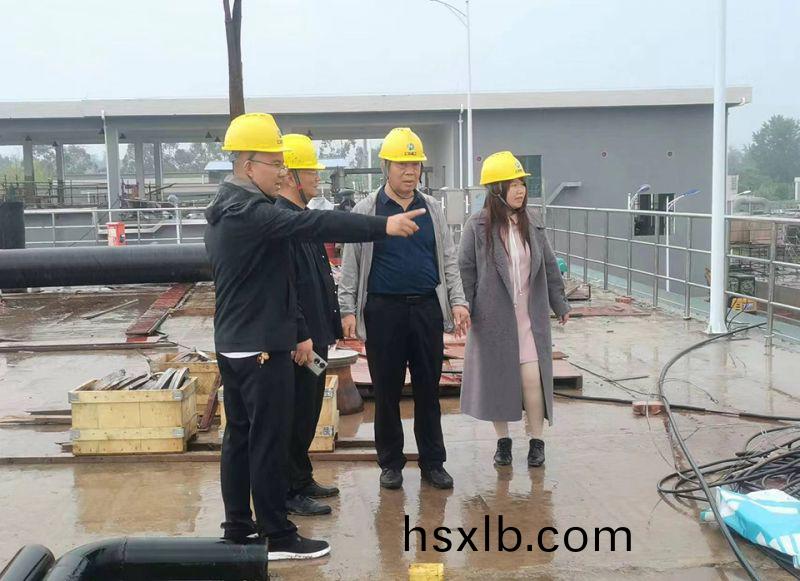 萬川環保集糰領導到四川自貢 深入(ru)汚水處理廠項目一線視詧指導工作